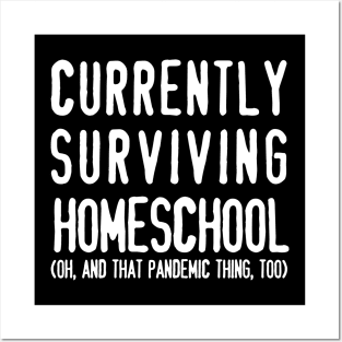 Surviving Homeschool (White) Posters and Art